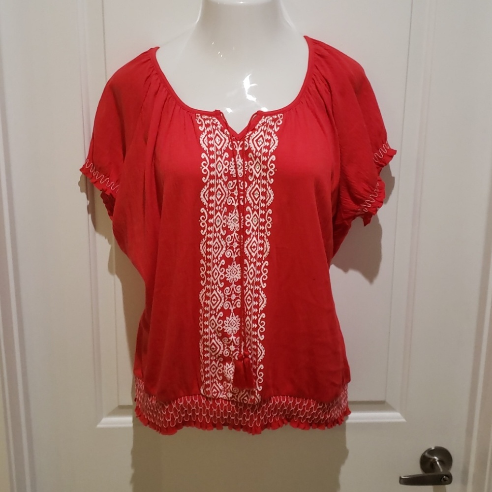 NWT PLUS SIZE PEASANT BLOUSE